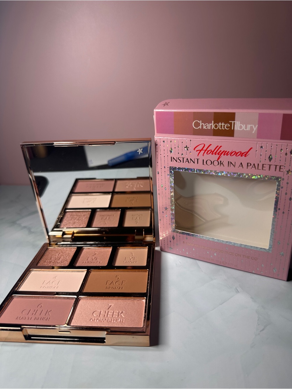 Charlotte Tilbury Hollywood Instant Look In A Palette - Pink & Nude Shades